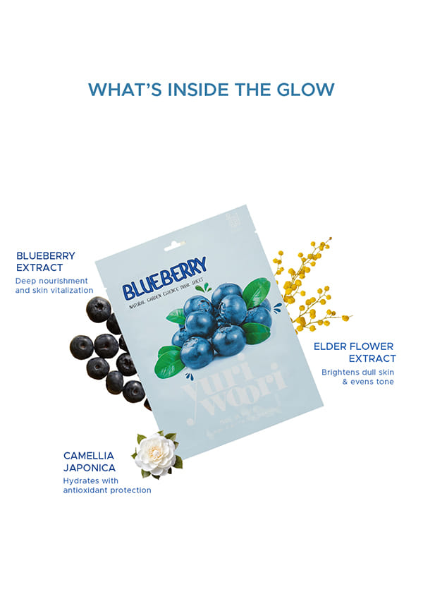 Natural Garden Essence Mask Sheet Blueberry – thumbnail 4