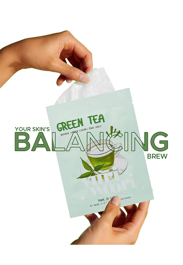 Natural Garden Essence Mask Sheet Green Tea – thumbnail 2