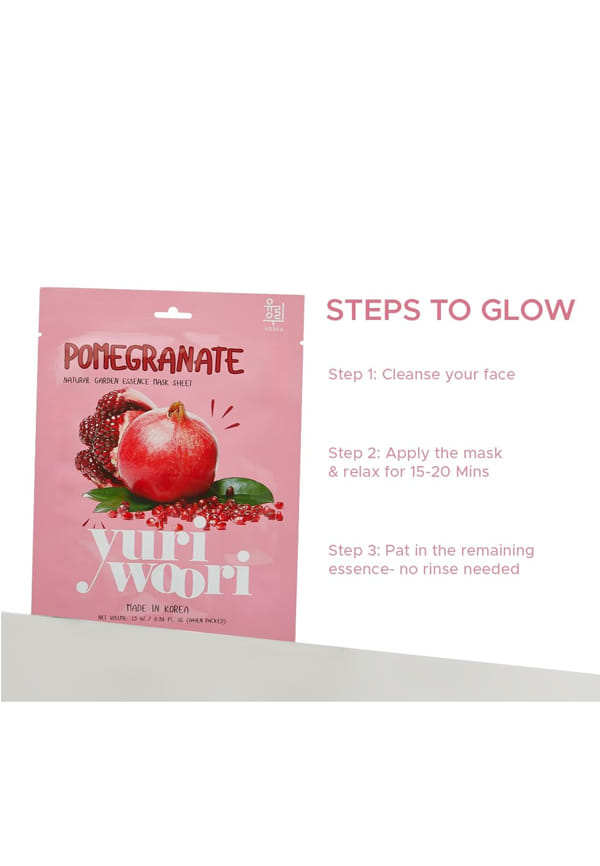 Natural Garden Essence Mask Sheet Pomegranate – thumbnail 3