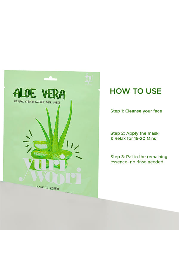 Natural Garden Essence Mask Sheet Aloe Vera – thumbnail 4