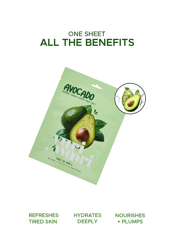 Natural Garden Essence Mask Sheet Avocado – thumbnail 4