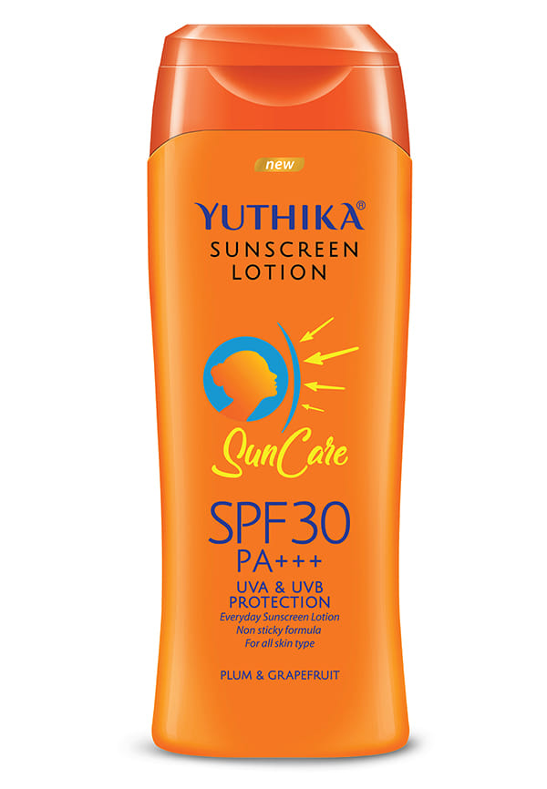 Yuthika Organic Sunscreen Lotion SPF 30 PA+++ with UVA & UVB Protection | 300ml Flip | Pack of 1