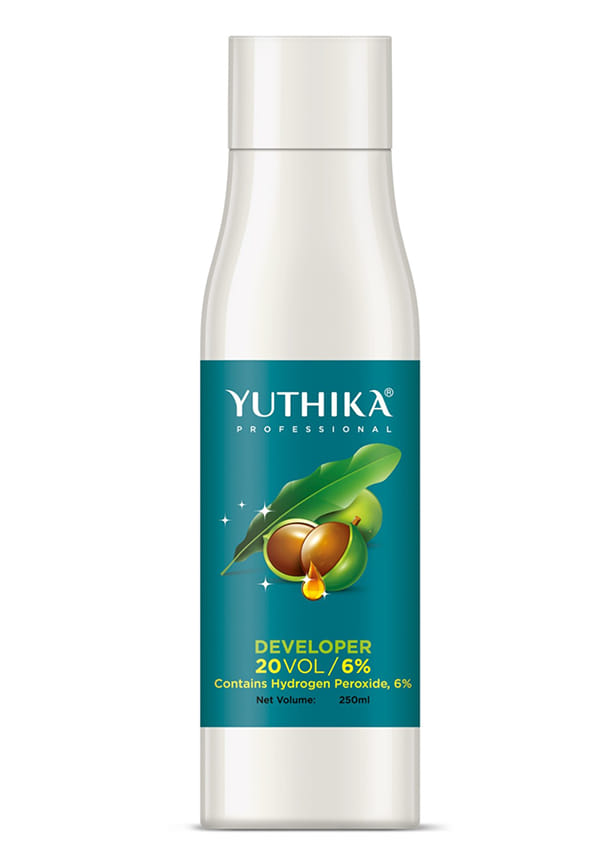 Yuthika Professional Developer for Hair Color 20 Volume (6%) | 250ml Bottle | Pack of 1