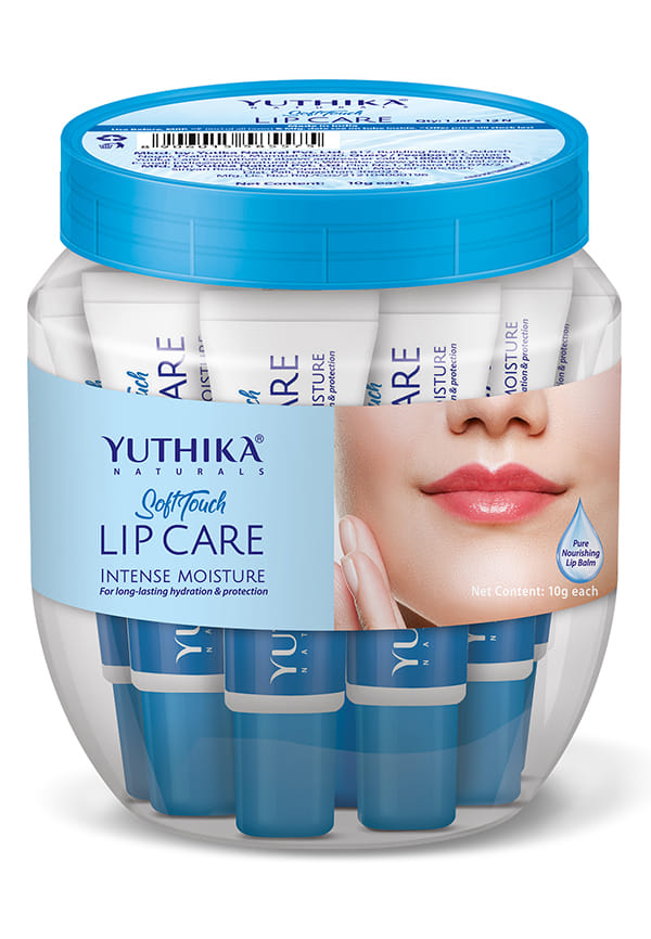 Yuthika Soft Touch Lip Balm, Intense Moisture Lip Care (Blister Pack) | 10g | Pack of 1