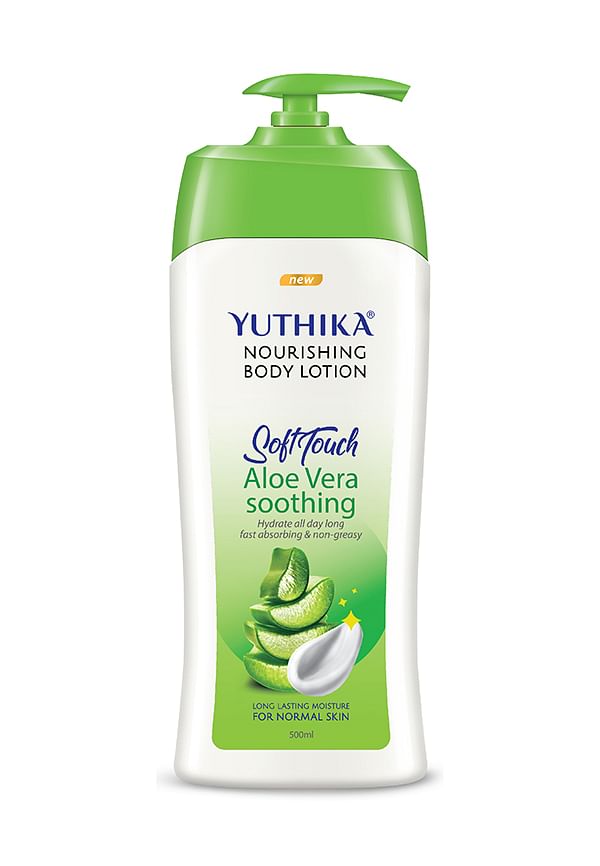 Yuthika Aloe Vera Body Lotion for Instant Hydration, Fast Absorbing & Long Lasting Nourishing Body Lotion
