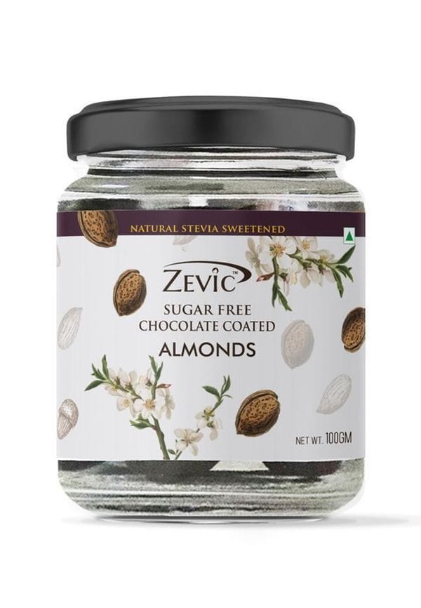Zevic Sugarfree Chocolate Coated Almonds