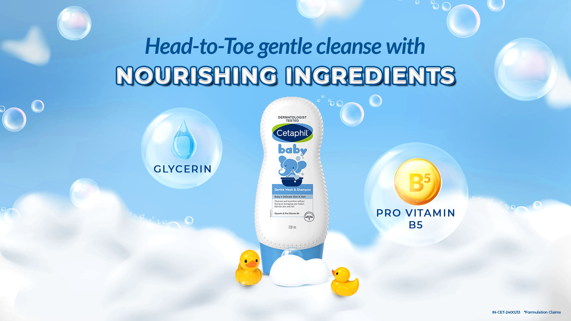 Baby Gentle Wash Shampoo Size: 230 ml By Cetaphil