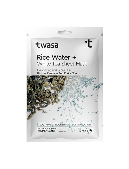 Rice Water Face + White Tea Facial Sheet Mask