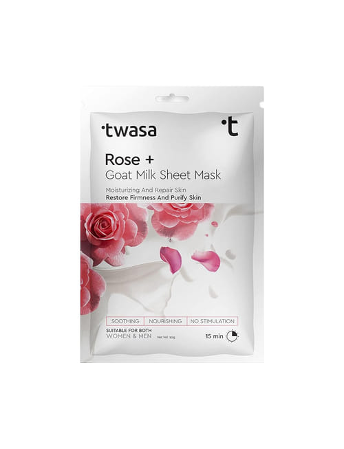 Rose + Goat Milk Facial Sheet Mask Rose + Goat Milk Facial Sheet Mask