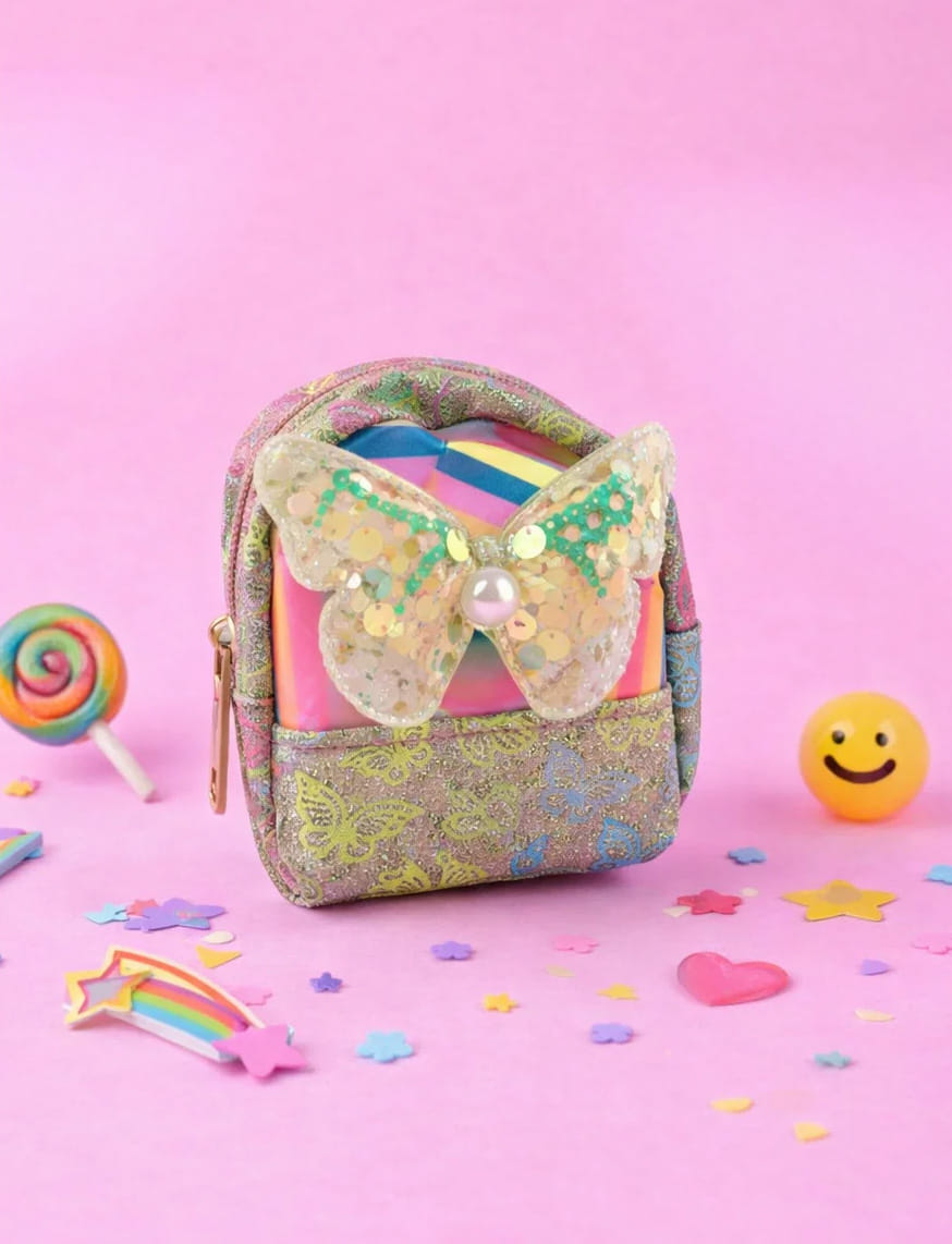Mini Glitter Backpack Pouch
