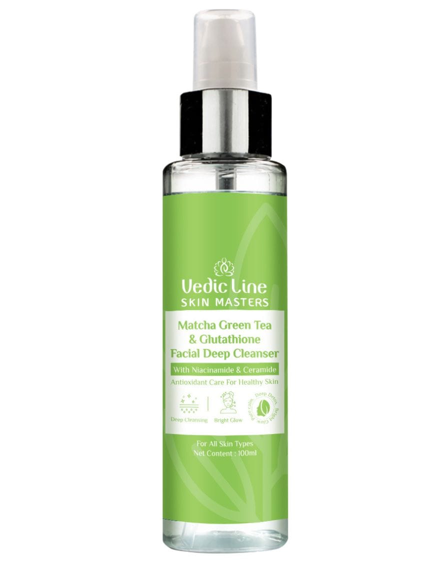 Matcha Green Tea & Glutathione Facial Deep Cleanser with Ceramide & Hyaluronic Acid 