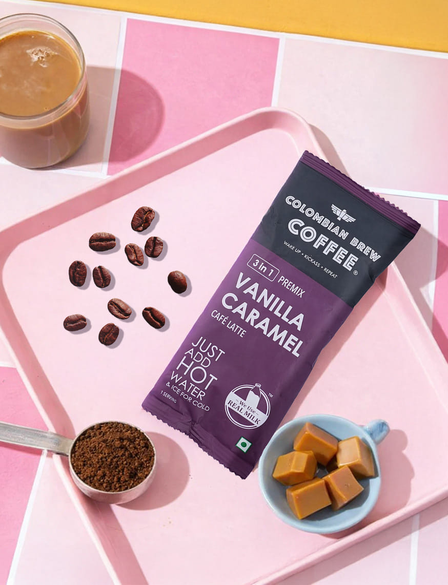 3 In 1 Vanilla Caramel Cafe Latte Premix