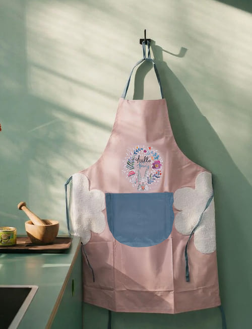 Adjustable Kitchen Apron With Side Wipe Panels Adjustable Kitchen Apron With Side Wipe Panels