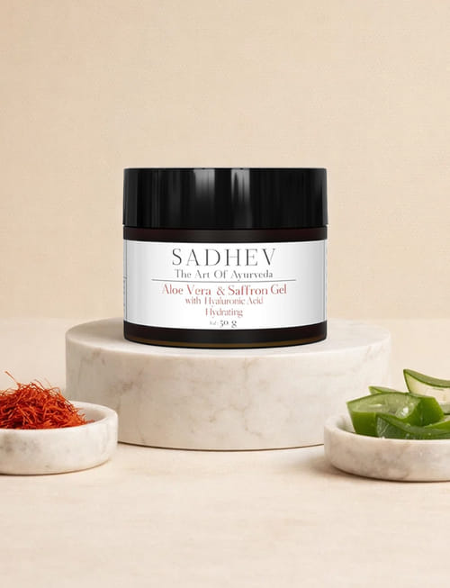 Hydrating: Aloe Vera & Saffron Gel With Hyaluronic Acid