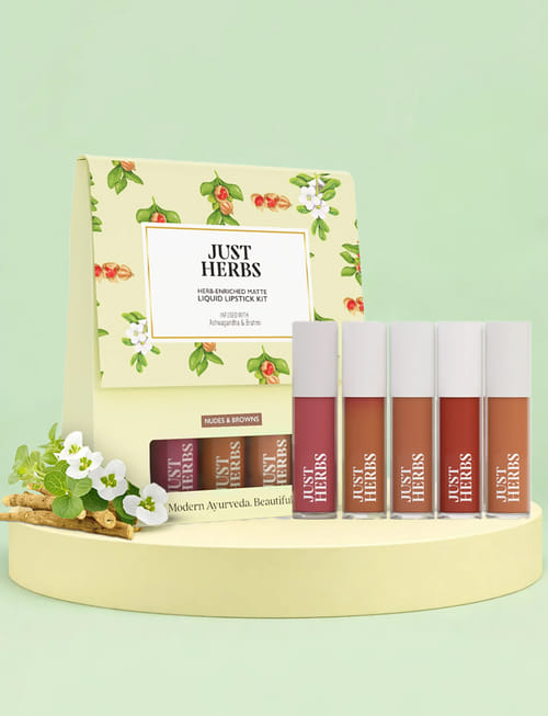 Matte Liquid Lipstick Kit - Nudes And Browns