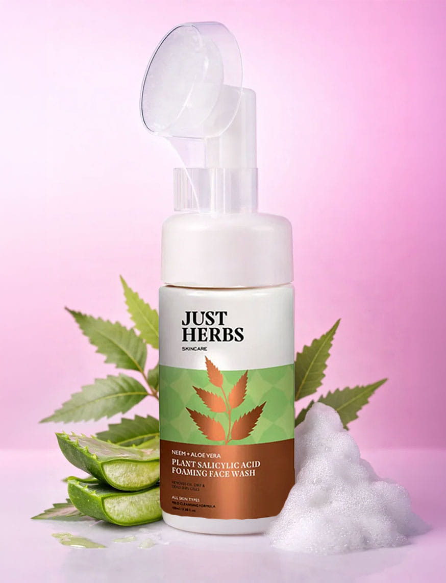 Neem+Aloe Vera Plant Salicylic Acid Foaming Face Wash