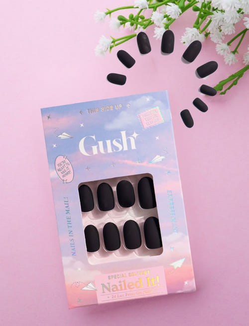 Nailed It! 24 Lux Press On Nails - Matte Black