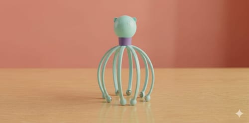 Manual Head Scalp Massage Green