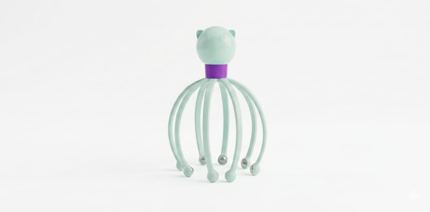 Manual Head Scalp Massage Green – thumbnail 2