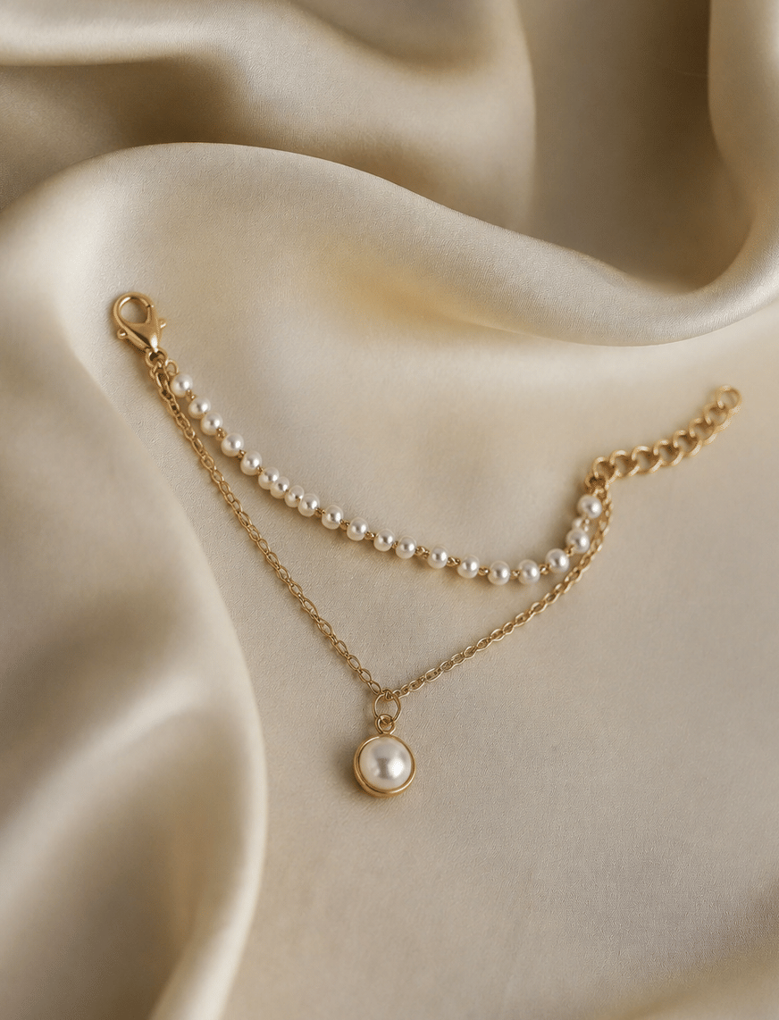 Luna Drop Pearl Bracelet