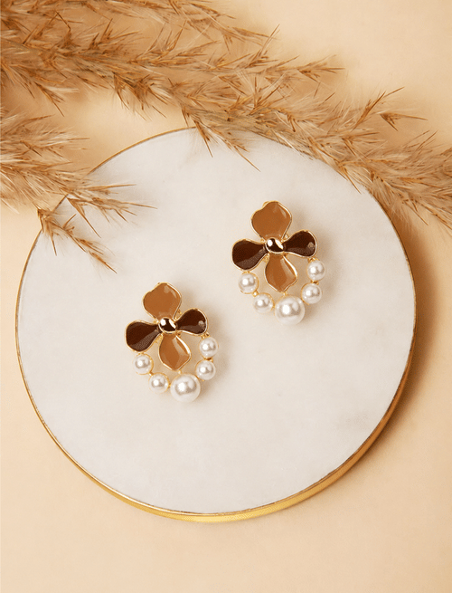Peach Blossom Pearl Earrings Peach Blossom Pearl Earrings