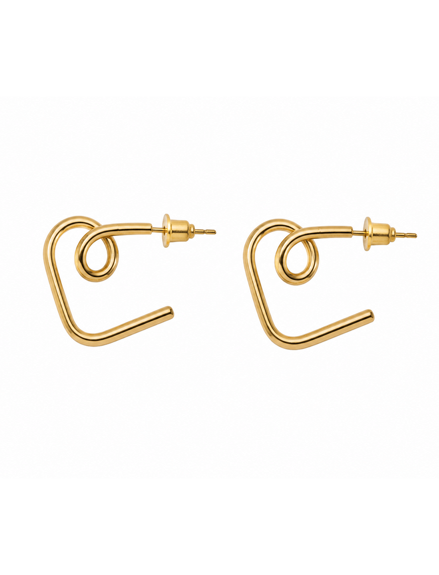 Golden Loop Earring – thumbnail 2