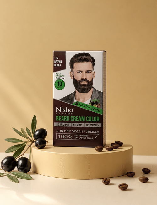 Beard Cream Colour - 102 Black Brown