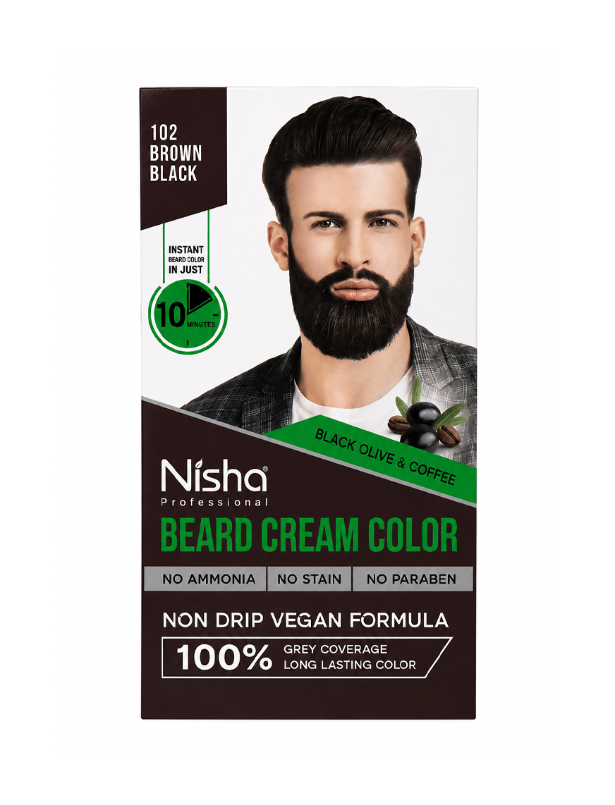 Beard Cream Colour - 102 Black Brown – thumbnail 2