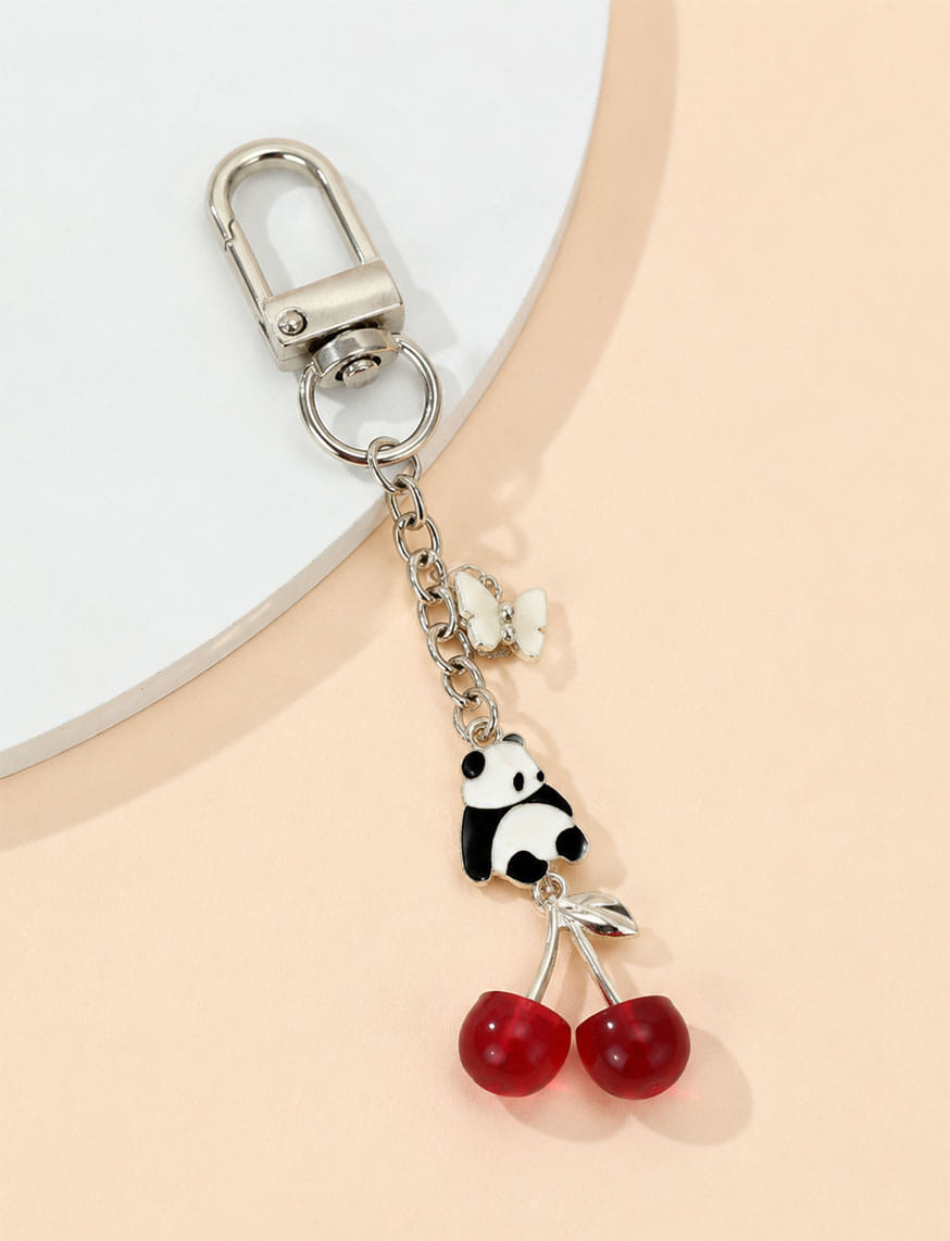 Cheery Panda Phone Charm