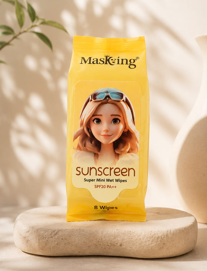 Super Mini Sunscreen Wet Wipes
