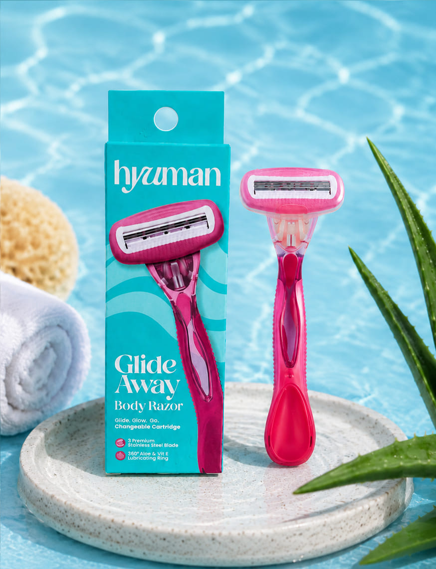 Glide Away Reusable Body Razor For Women