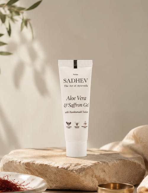 Aloe Vera And Saffron Gel