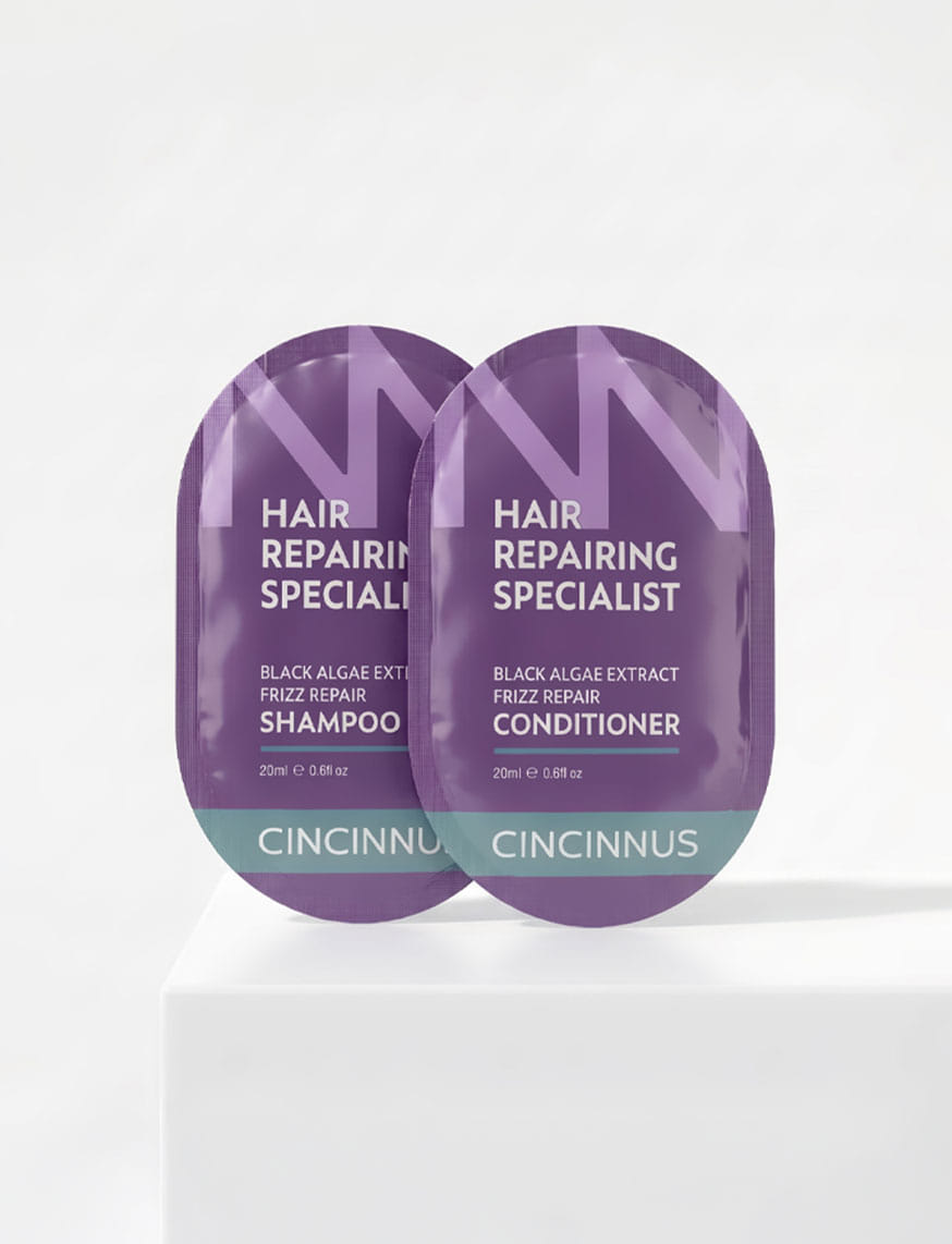 Black Algae Extract Frizz Repair Shampoo + Conditioner
