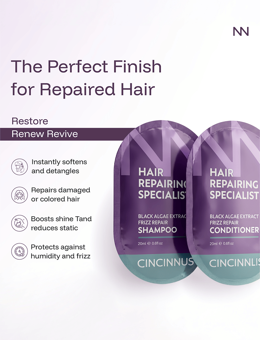 Black Algae Extract Frizz Repair Shampoo + Conditioner – thumbnail 2