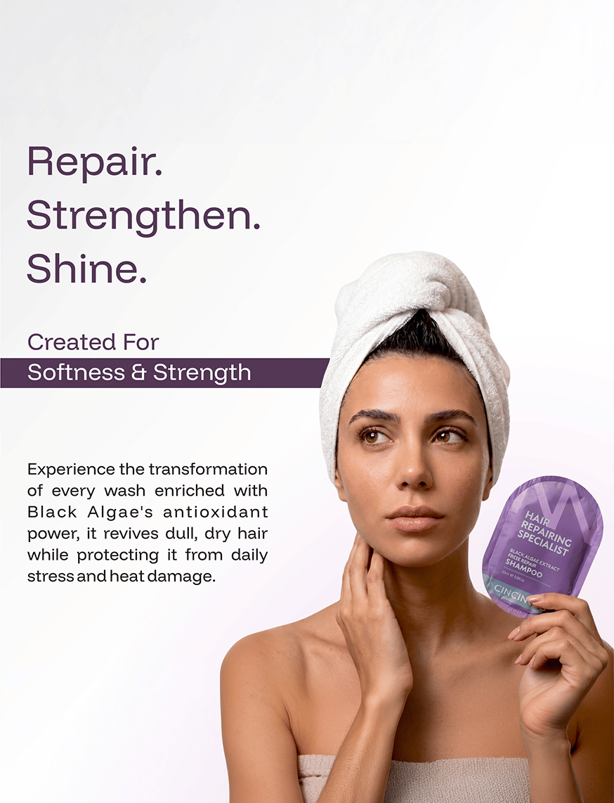 Black Algae Extract Frizz Repair Shampoo + Conditioner – thumbnail 3