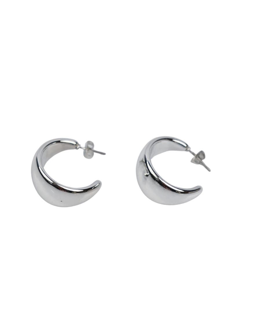 Modern Moon Hoops Earrings – thumbnail 2