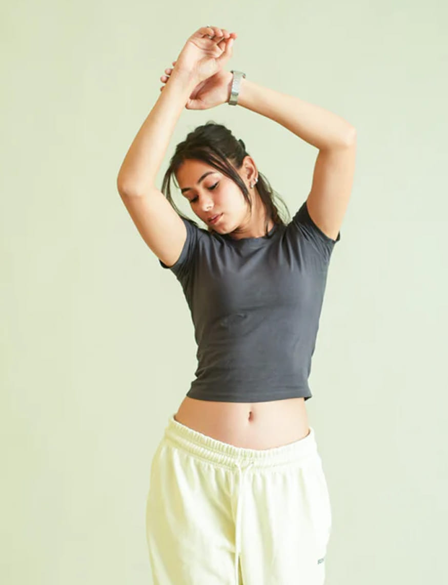 Basic IT Girl Baby Tee For Women - Grey – thumbnail 3