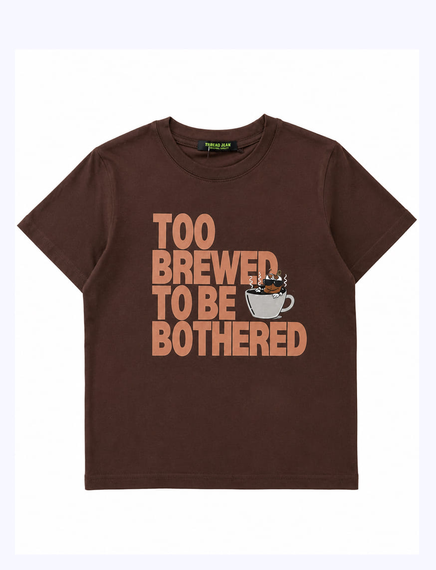 Too Brewed To Be Bothered IT Girl Baby Tee For Women - Espresso Brown – thumbnail 8