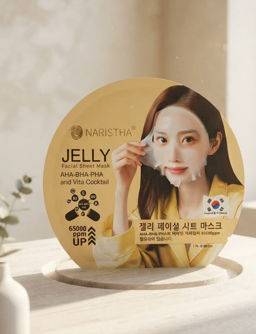 Jelly Facial Sheet Mask With AHA, BHA, PHA, And Vita Cocktail