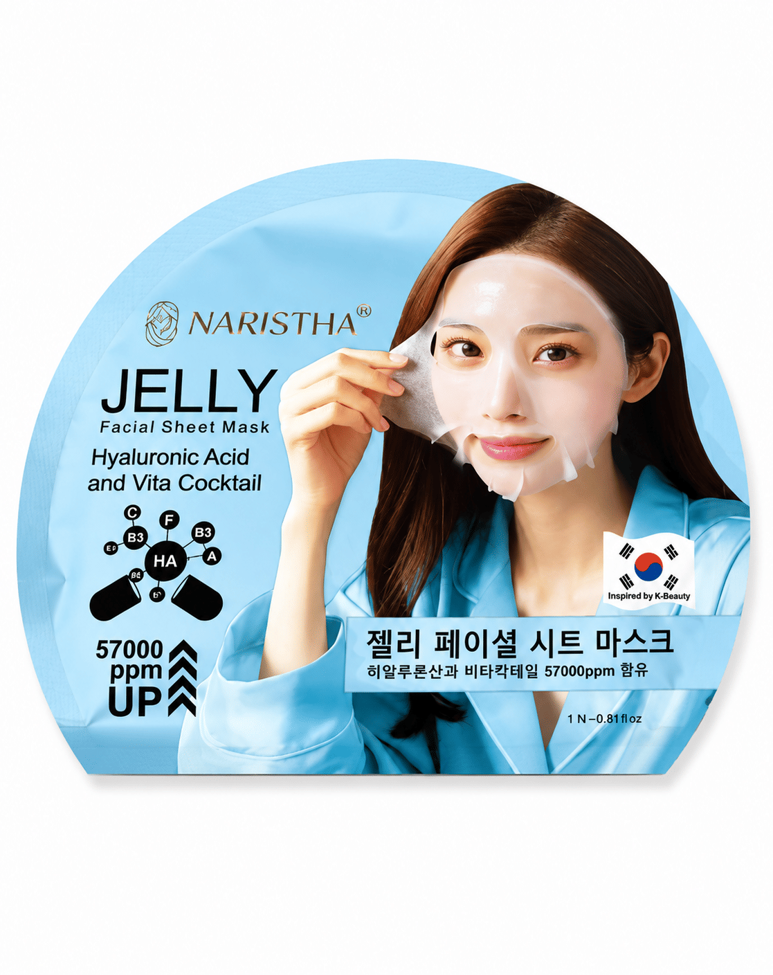 Jelly Facial Sheet Mask With Hyaluronic Acid And Vita Cocktail – thumbnail 2