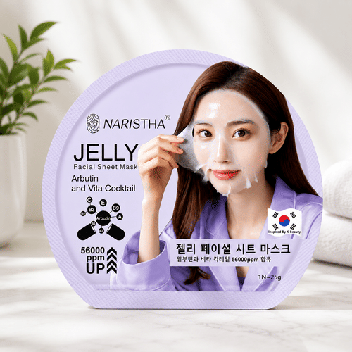 Jelly Facial Sheet Mask With Arbutin And Vita Cocktail
