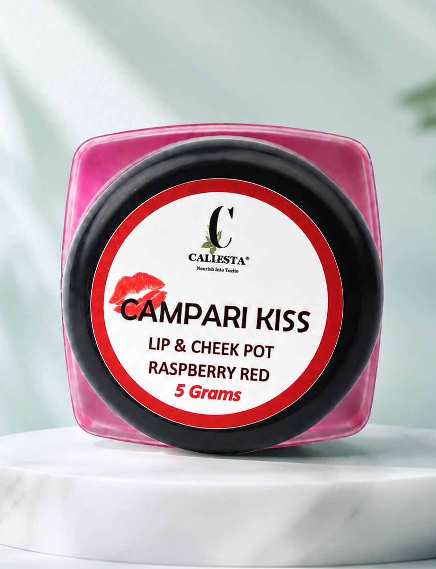 Campari Kiss Lip And Cheek Pot - Raspberry Red