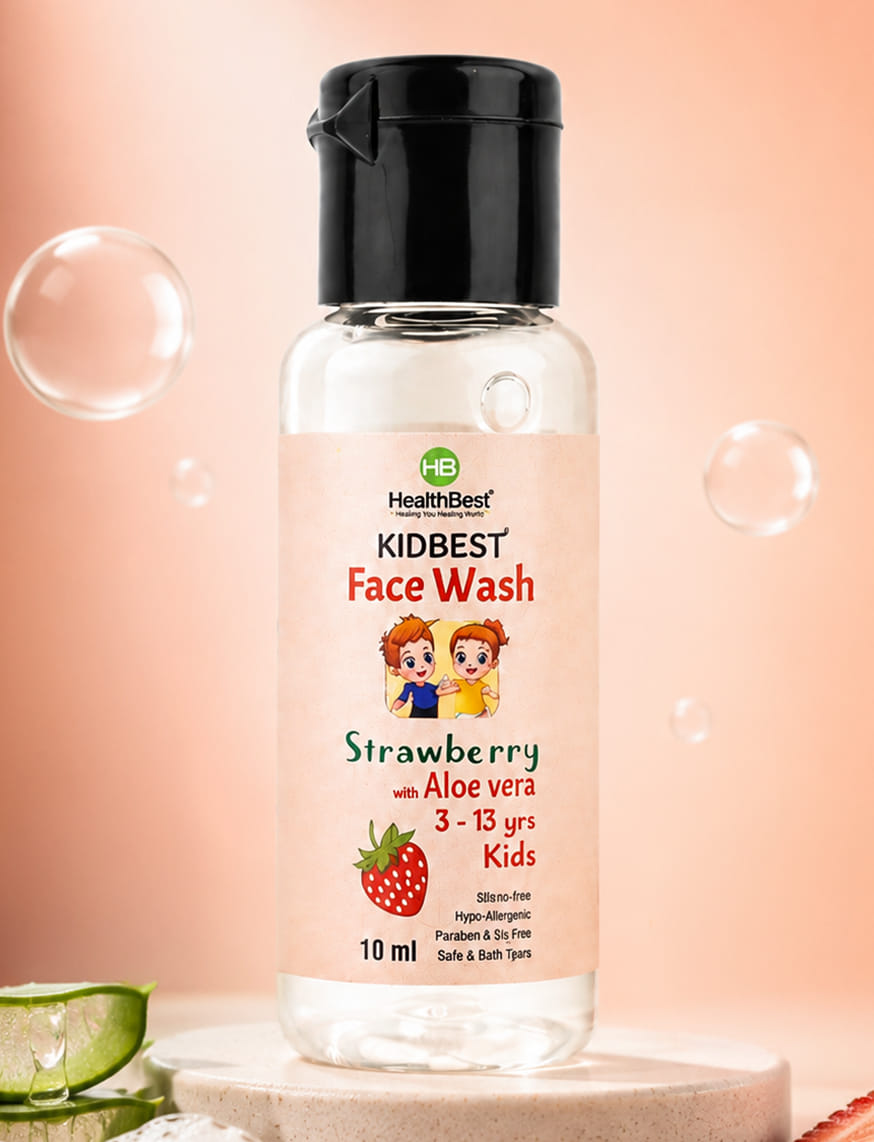 Strawberry Face Wash With Aloe Vera For 3-13 Years Kids