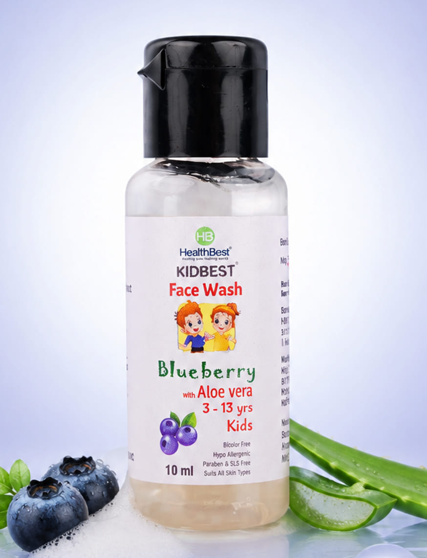 Blueberry Face Wash With Aloe Vera For 3-13 Years Kids