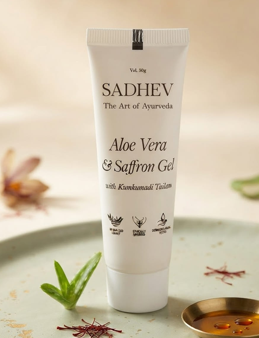 Aloe Vera And Saffron Gel