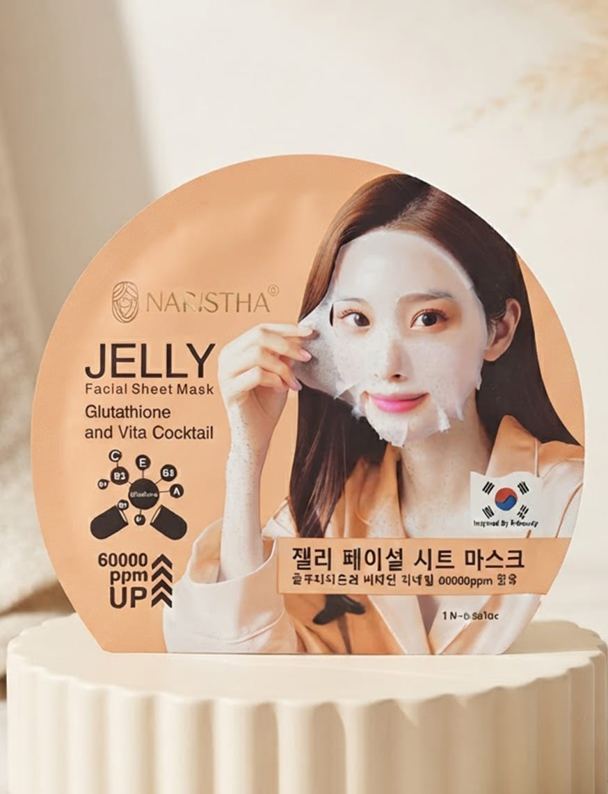 Jelly Facial Sheet Mask With Glutathione And Vita Cocktail