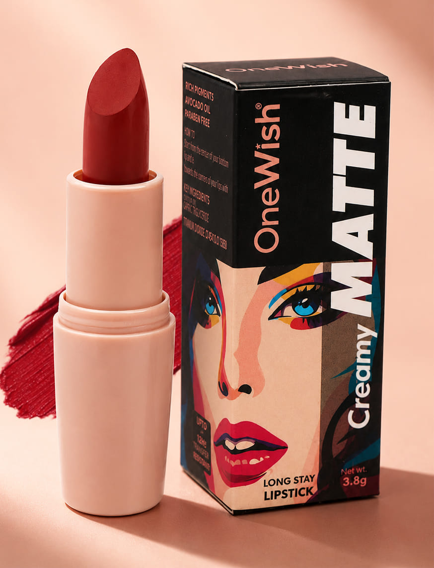 Creamy Matte Lipstick – 20 Lowkey Red