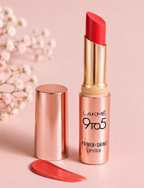 9 To 5 Powerplay Priming Matte Lipstick SR3 Red Pop 9 To 5 Powerplay Priming Matte Lipstick SR3 Red Pop