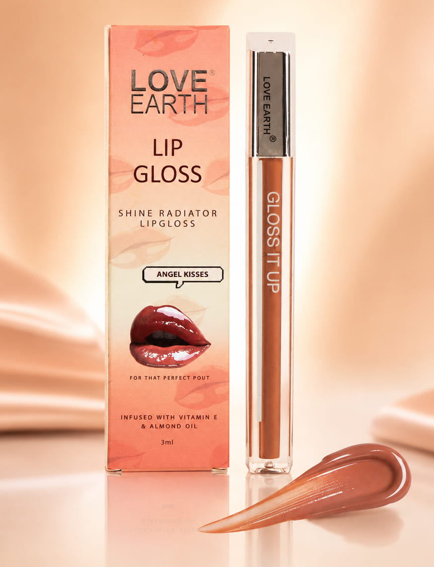 Love Earth Lip Gloss - Angel Kisses (Peach)