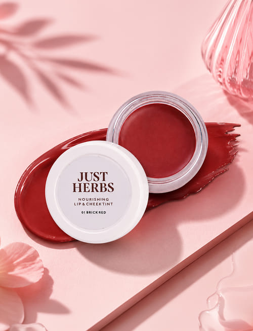 Herb Enriched Cheek And Lip Tint - Brick Red Herb Enriched Cheek And Lip Tint - Brick Red
